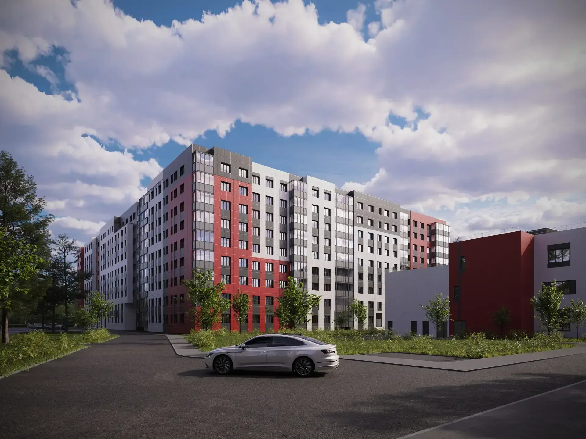 Комплекс апартаментов с автостоянкой и дошкольная образовательная организация на 160 мест изображение 4