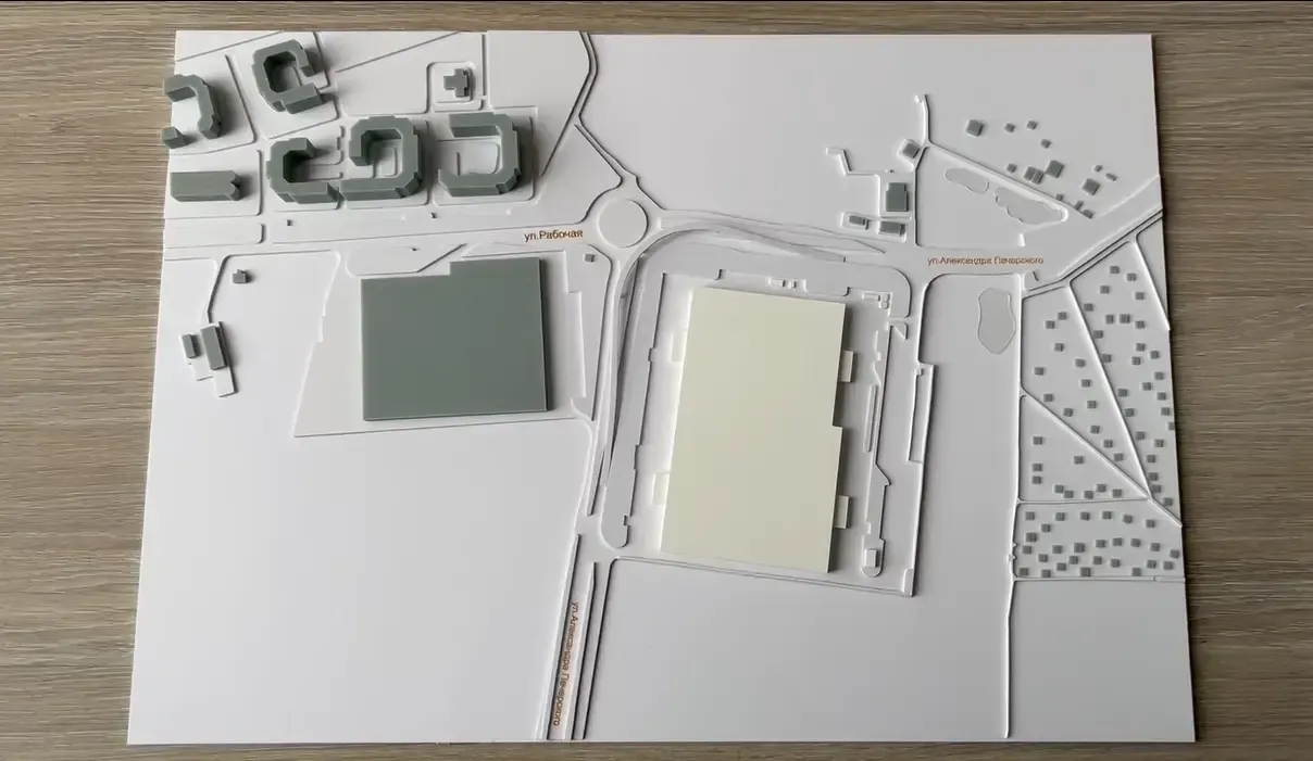 Макет здания склада изображение 1