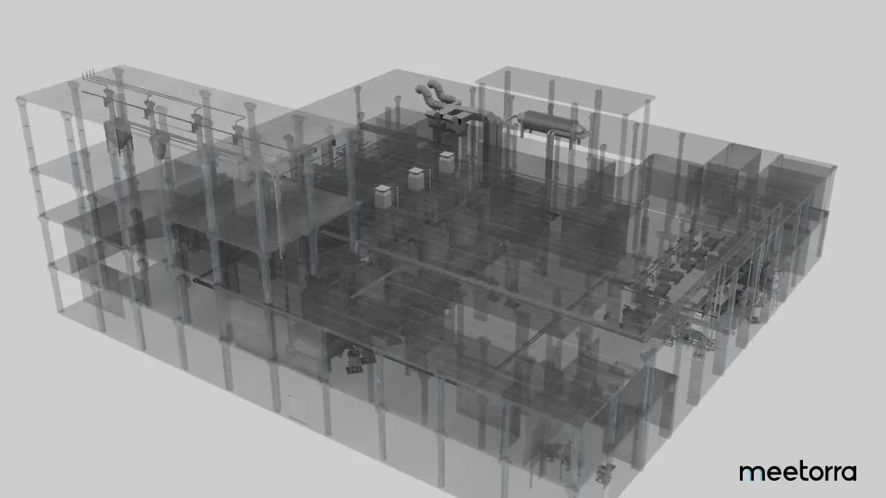 Кондитерская фабрика, BIM-модель